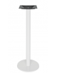Base alta con struttura in acciaio verniciato COLORE BIANCO - per piano tondo - cm Ø 40x110h