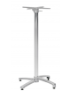 Base alta con palo centrale, struttura in alluminio accatastabile con accessorio pieghevole - per piano quadrato - cm 110h