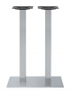 Base alta con struttura in acciaio inox satinato, piedini regolabili - per piano rettangolare - cm 40x75x108h