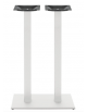 Base alta con struttura in acciaio verniciato COLORE BIANCO, piedini regolabili - per piano rettangolare - cm 40x70x108h