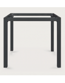Base con struttura in alluminio verniciato - per piano quadrato - cm 74x74x72h
