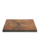 Piano quadrato in lamellare di abete stampato spessore 40 mm - per interni - cm 80x80