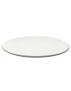 Piano rotondo in laminato, bordo in GOMMA, spessore mm 24 -  colore a scelta - cm Ø 70