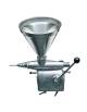 Dosatrice riempitrice manuale pasticceria per cornetti con stantuffo in acciaio inox. Tramoggia da 7 lt. - inclusi 3 iniettori