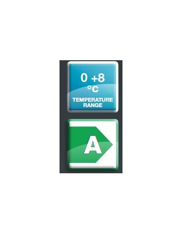 Armadio refrigerato ventilato GN 2/1 - 1 porta - 670 litri - capacità di esercizio -2°C/+8°C - mm 730×845×2130h