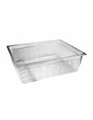 BACINELLA GASTRONORM IN POLICARBONATO TRASPARENTE GN 2/1 - mm 650x530 - Altezza mm 200 - Lt. 58,4