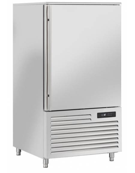 Abbattitore di temperatura verticale  - capacità 10 teglie GN 1/1 o mm 600x400 - temp. -40°/+10°C - cm 79x90x153,5h