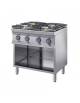 Cucina gas 4 fuochi serie 90 su armadio aperto cm 80x90x85/90 h - n°2 Bruciatori da Kw 7 + n°2 Bruciatori da Kw 4,2