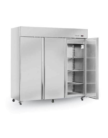 Armadio frigorifero inox GN 2/1 Lt. 700 Porte in vetro