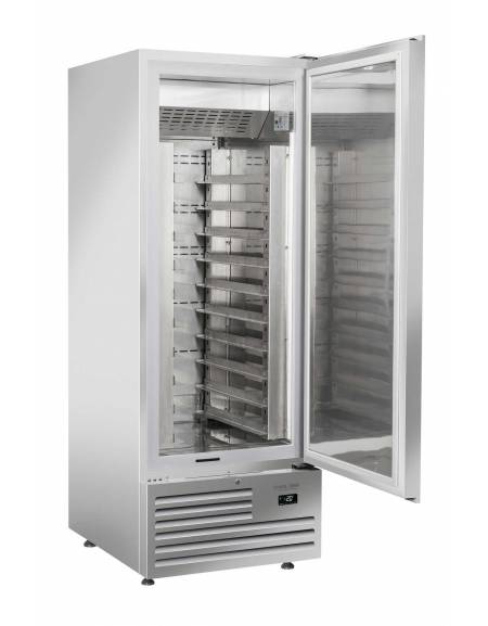 armadio refrigerato per pasticceria, esterno ed interno in acciaio inox AISi 304, refrigerazione ventilata - cm 74x82.8x205h