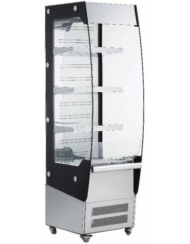 Vetrina espositore verticale - refrigerazione ventilata - capacità: 220 lt. - mm 600x494x1740h