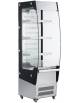Vetrina murale espositore verticale inox - refrigerazione ventilata +2°C / +10°C - capacità: 220 lt. - cm 49,4x67,4x174,2h