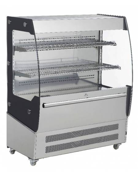 Espositore refrigerato aperto - refrigerazione ventilata - Capacità 220 lt - mm L1000x560x1250h
