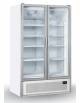 Vetrina doppia porta a battente per bibite colore bianco Temperatura +2° +10°C cm 120x79,1x203,5h