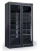 Vetrina bevande doppia porta a battente - colore nero - temperatura +1° +10°C - Capacità Lt 805 - cm 112x59,7x198,3h