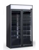 Vetrina bevande doppia porta a battente - con opalina luminosa - Temperatura +1°/+10°C - Capacità Lt 805 - cm 112x59,7x198,3h