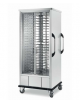Carrello portapiatti cabinato neutro in acciaio 18/10 AISI 304 - portata 88 piatti max cm Ø 18-28 - cm 83x89x199,5h