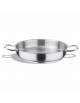 Paellera inox 2 maniglie - Diametro cm 40 - Altezza cm 8 - Capacità Lt 10