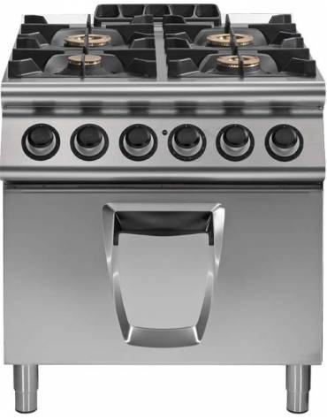 Cucina gas 4 fuochi MEDIA POTENZA forno elettrico multifunzione - cm 80x70x85/90h