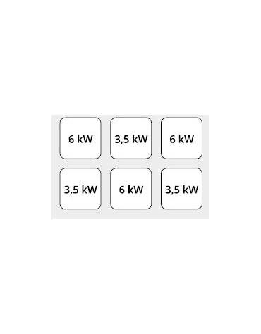 Cucina gas 6 fuochi BASSA POTENZA forno elettrico convezione - cm 120x70x85/90h