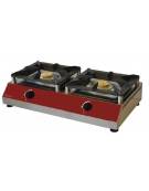 Fornellone a gas professionale 2 Fuochi da 5+5 Kw - cm 76x40x20h