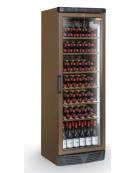 Cantina vino refrigerata - colore marrone - 80 bottiglie - refrigerazione Roll-Bond con ventilatore +7°/+18°C - mm 595x660x1845h