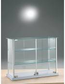 Vetrina da banco con profili in alluminio per briochesbanco - senza luci - cm 65 x 25 x 50h