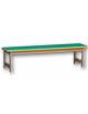 PANCA PER SCUOLA MATERNA O ASILO NIDO IN LEGNO MASSELLO  - CM 130X31X36H
