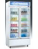 Espositore refrigerato ventilato per bibite con 2 porte battenti, temperatura da 0° C/ +10°C - 597 litri-CLASSE D-cm 100x61x202h