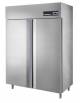 Armadio refrigerato inox AISI 304 2 porte - GN 2/1 - capacità 1400 litri - Ventilato -2°C/+8°C-CLASSE C - cm 144×80×202H