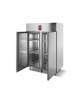 Armadio congelatore Lt 1400 BT -15 / -18 °C a bassa temperatura 2 porte - In acciaio inox AISI 304 - cm 144x87X209H