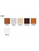 Contenitore alto a giorno con anta legno bassa - cm 90x45x196h