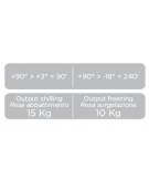 Abbattitore di temperatura da banco in acciaio inox Aisi 304 - refrigerazione ventilata indiretta - mm 760x700x850h