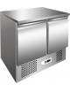 Tavolo saladette refrigerato 2 sportelli per sandwich +2°+8°C in acciaio inox AISI 304 - cm 90x70x87h