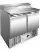 Tavolo saladette refrigerato per insalate statico +2°+8°C inox AISI 304 - Capacità N° 5 Bacinelle GN 1/6 - cm.90x70x101h