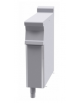 Piano di lavoro inox CrNi 18/10 AISI 304, su mobile con bacinelle inox o in plastica - cm 20x70,5x90h