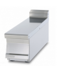 Piano di lavoro da banco in acciaio inox CrNi 18/10 AISI 304 con alzatina posteriore, senza cassetto - cm 20x70,5x28h
