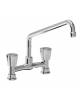 Rubinetto per cucina ristorante biforo con canna da cm 30 - Interasse mm 15,5