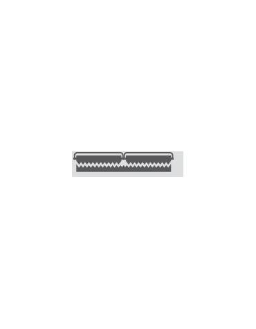 Piastra doppia in ghisa con piano di cottura rigato, dimensioni 475 mm x 230 mm - L 570 mm x P 305 mm x H 210/520 mm