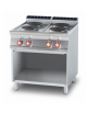 CUCINA ELETTRICA 4 PIASTRE TONDE TRIFASE SU MOBILE A GIORNO - cm 80x90x90h