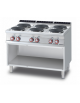 CUCINA ELETTRICA 6 PIASTRE TONDE TRIFASE SU MOBILE A GIORNO cm. 120x90x90h