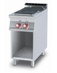CUCINA ELETTRICA 2 PIASTRE QUADRE TRIFASE SU MOBILE A GIORNO - cm 40x90x90h
