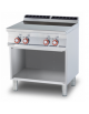 CUCINA ELETTRICA VETROCERAMICA 4 ZONE DI COTTURA TRIFASE SU MOBILE A GIORNO - cm 80x90x90h