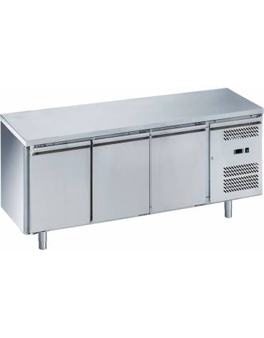 Tavolo refrigerato 3 porte congelatore negativo cm 179,5x70x85h