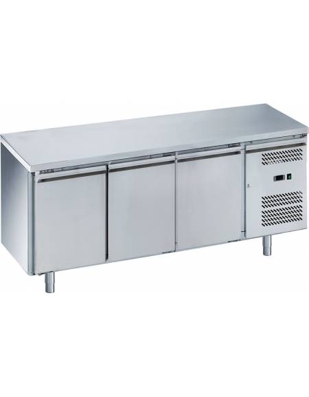 Tavolo refrigerato 3 porte congelatore negativo cm 179,5x70x85h