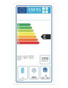 Tavolo refrigerato 3 porte congelatore negativo cm 179,5x70x85h