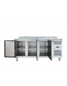 Tavolo refrigerato congelatore con alzatina 3 sportelli cm. 179,5x70x85h