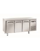 Tavolo refrigerato congelatore negativo 3 porte, in acciaio inox , refrigerazione ventilata -18° -22°C - CLASSE D - cm 180x70x85