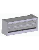 Espositore pensile refrigerato SPALLE IN VETRO da cm. 100