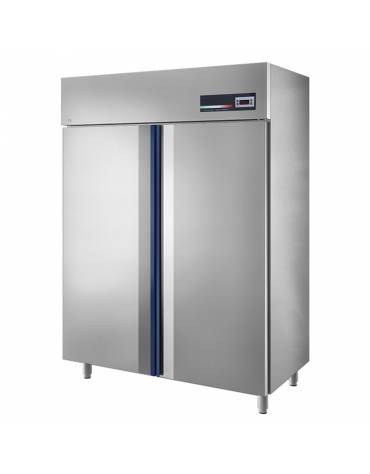Armadio Refrigerato GN 2/1 monoblocco in Acciaio Inox a temperatura normale con 2 porte CM 142x80x203h
